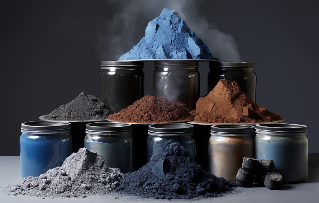 id8.digital_multiple_powder_heaps_of_black_powder_nickel_powder_ef15a4db-a8b6-42a1-ba89-8cde6d7cf2bc